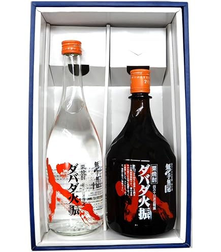 Amazon.co.jp: 無手無冠 栗焼酎 ダバダ火振 ミニチュア瓶 5本セット 25